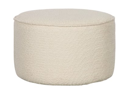 Pouf SARA krémová bouclé