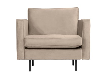 Sametové křeslo RODEO khaki