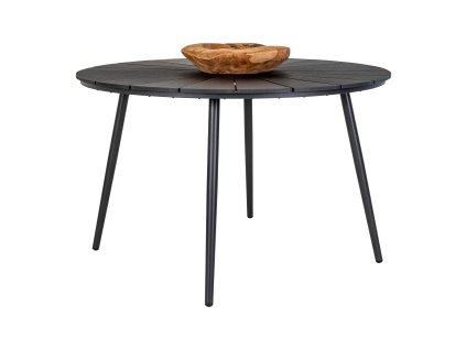 Zahradní stůl ATLANTA 120 cm černý