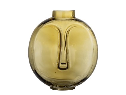 Skleněná váza DAISI hnědá