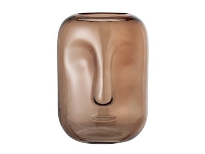 Skleněná váza AMIDA hnědá