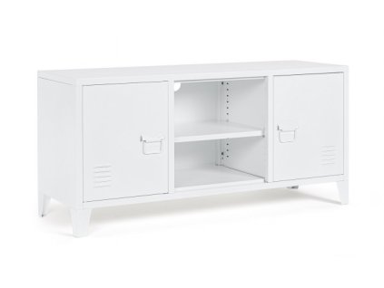 Kovový TV stolek CAMBRIDGE bílý