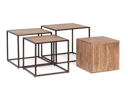 Set 4 odkládacích stolků JANAK