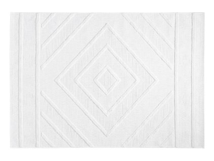 Koberec SILVA bílý 160x230cm čtverce
