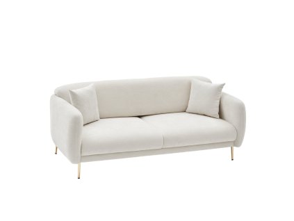 Třímístná pohovka SIMENA krémová 210 cm