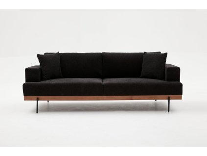 Třímístná pohovka LIVA antracitová 227 cm