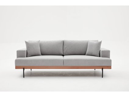 Třímístná pohovka LIVA šedá 227 cm