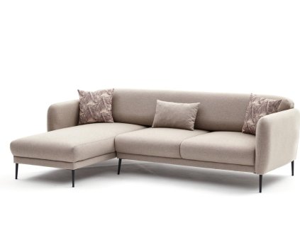 Rohová pohovka VENUS krémová levá