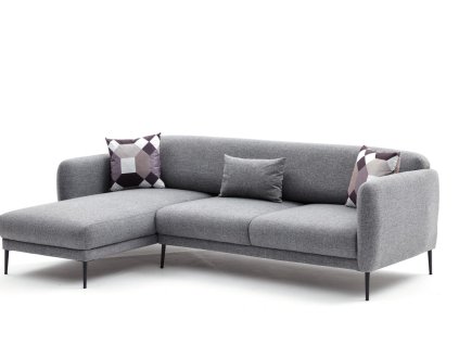 Rohová pohovka VENUS šedá levá