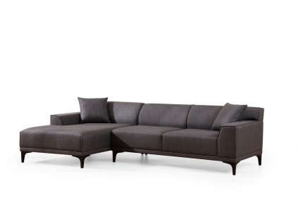 Rohová pohovka PETRA antracit levá