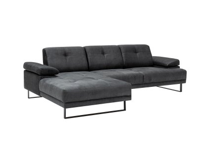 Třímístná pohovka MUSTANG antracitová levá