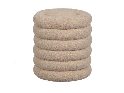 Béžový pouf CARLY