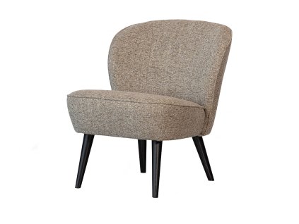 Křeslo SARA hnědošedé