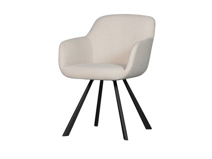 Jídelní židle JUNO bílé bouclé