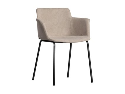 Jídelní židle s područkami TIEME béžová