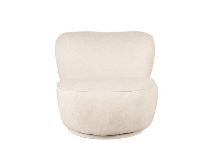 Otočné křeslo BUNNY krémové