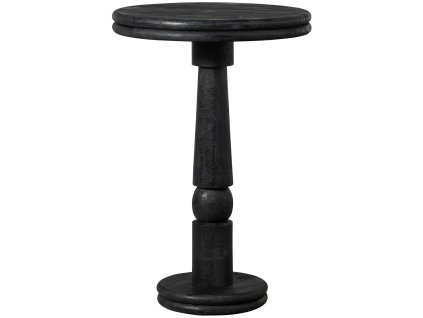 Dřevěný barový stůl KOLBY černý 70cm