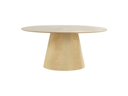 Oválný jídelní stůl BOLTON světlý 160x90 cm