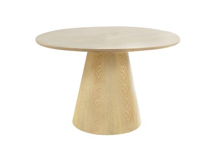 Kulatý jídelní stůl BOLTON světlý 120 cm