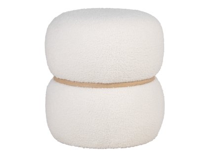 Bílý pouf MILFORD
