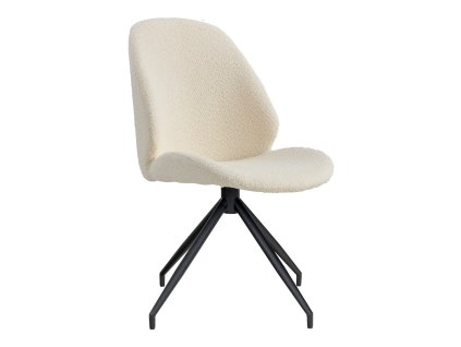 Jídelní židle MONTE CARLO bílé bouclé