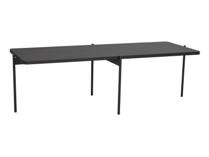 Konferenční stolek SHELTON černý 145x60 cm