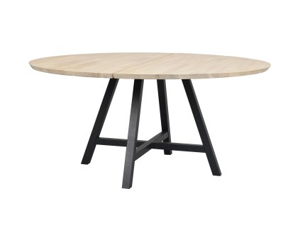 Jídelní stůl CARRADALE kulatý světlý o150 cm