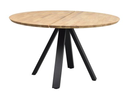 Jídelní stůl CARRADALE kulatý o130 cm121218 a Carradale round diningtable 130 V legs oak black
