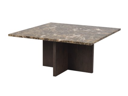 Hranatý konferenční stolek BROOKSVILLE hnědý