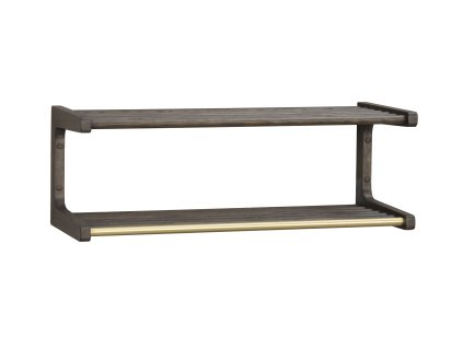 Věšák na zeď INVERNESS hnědý 80x28cm