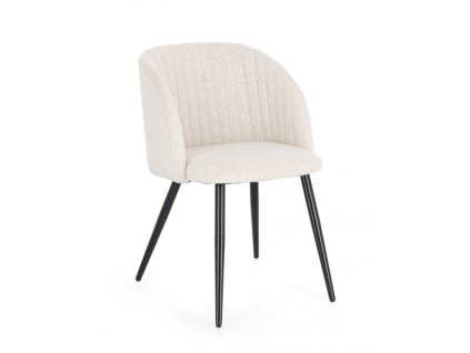 99889 jidelni zidle queen bile boucle