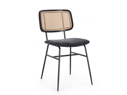 Jídelní židle GLENNA s černým sedákem