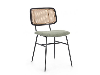 Jídelní židle GLENNA se zeleným sedákem