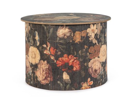 Konferenční stolek SAYURI s květinovým vzorem