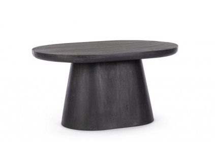 Černý konferenční stolek FUJI 80x56 cm