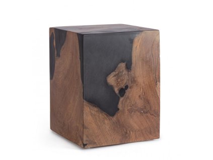 Designový odkládací stolek MELTY 30x30cm černý