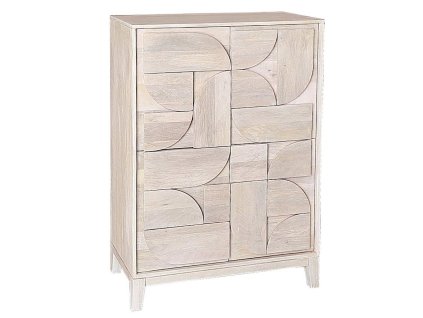 Dřevěný kabinet ARCHITA 123x85 cm