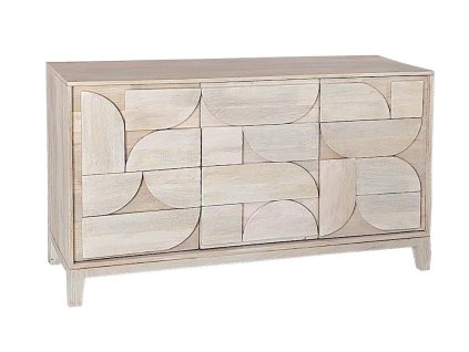 Dřevěná komoda ARCHITA 145x85 cm