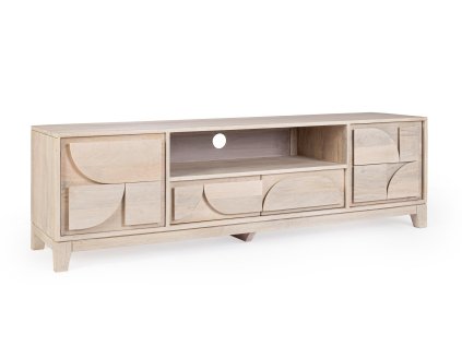 Dřevěný TV stolek ARCHITA 160x40 cm