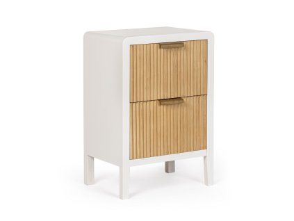 Noční stolek CHARLEY bílý 60x40 cm