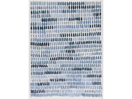 Tisk na plátně NASKA modrý 90x120 cm
