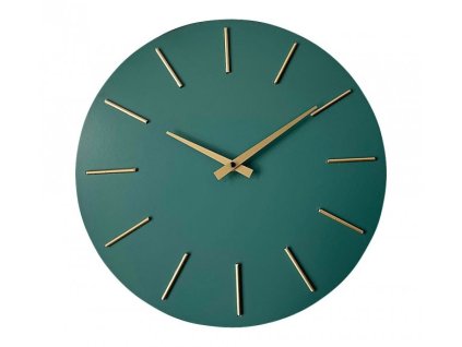 Nástěnné hodiny TIMELINE zelené 40 cm