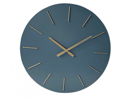 Nástěnné hodiny TIMELINE modré 60 cm
