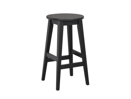 Dřevěná barová stolička AUSTIN černá