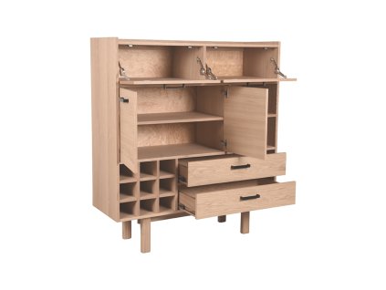 Designová skříň BALI od holandského výrobce kvalitního nábytku LABEL51 z v krásném provedení dubu.