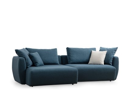 Rohová pohovka MAYA modrá levá 255 cm