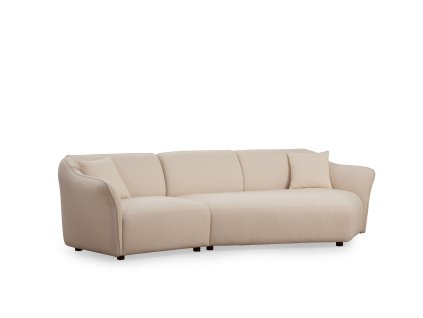 Třímístná pohovka MENTIS krémová 288 cm