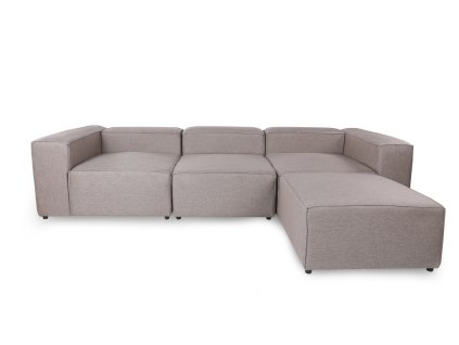 Modulární pohovka FORA hnědá 296 cm