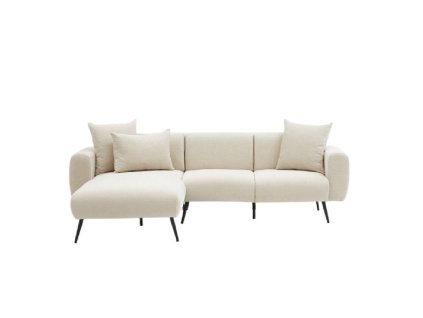 Rohová pohovka SIDE krémová levá 252 cm