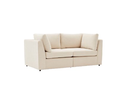 Dvoumístná pohovka MOTTONA krémová 180 cm